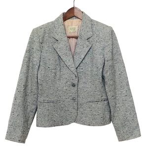 Vintage 1970s Wool Tweed Equestrian Blazer Jacket